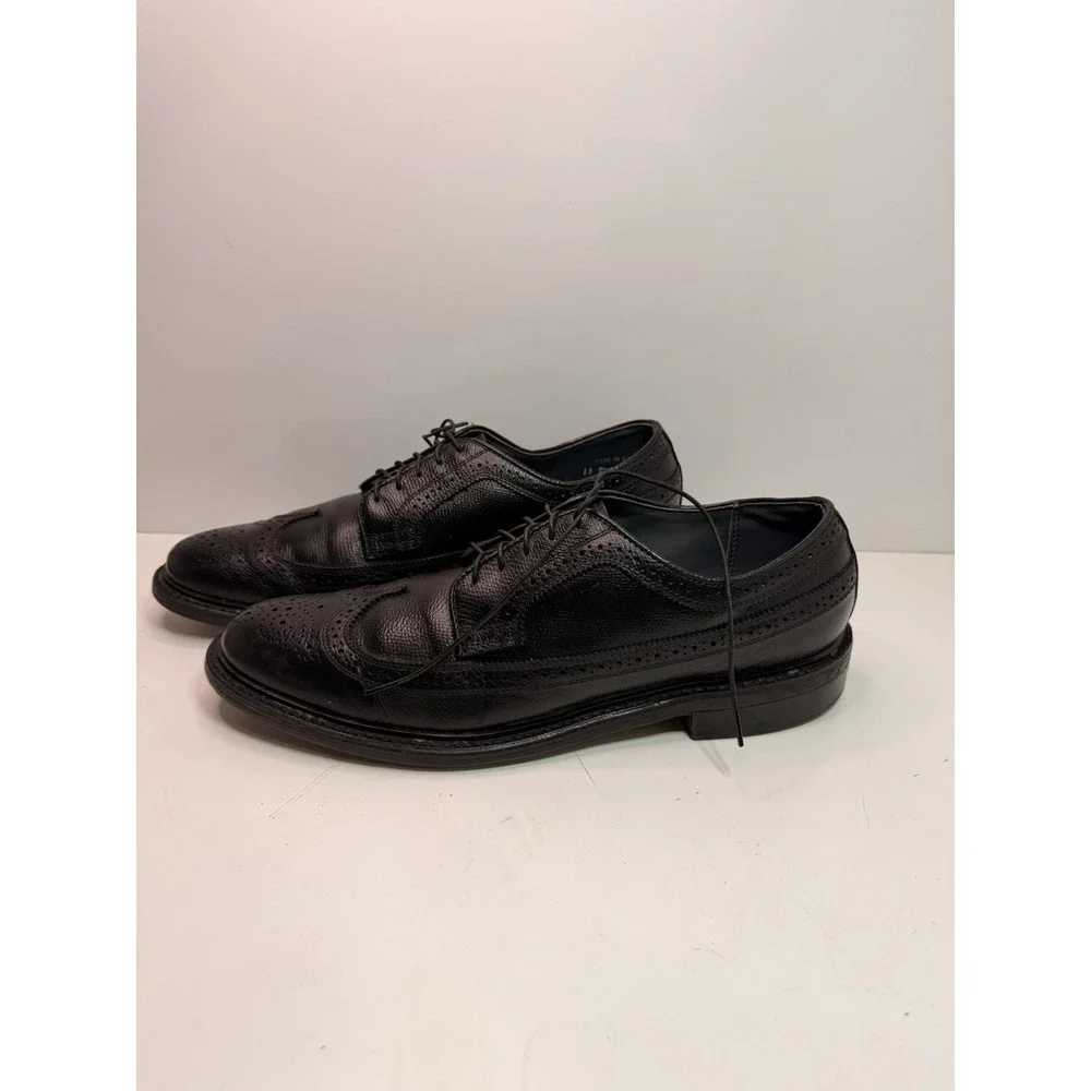 Dexter Black Leather Wingtip‎ Oxfords Men's Size 11B Made in USA Dress Shoes